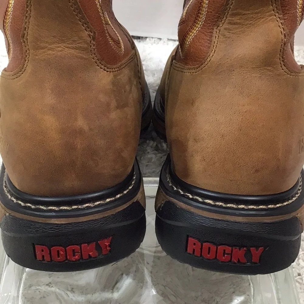Rocky men’s Branson leather ride comfort boots